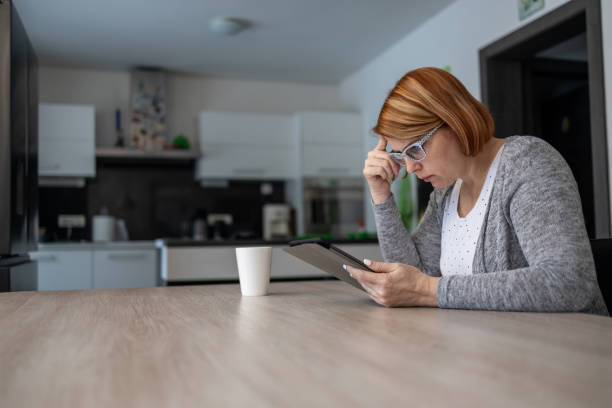 istock Woman working from home 1295832100