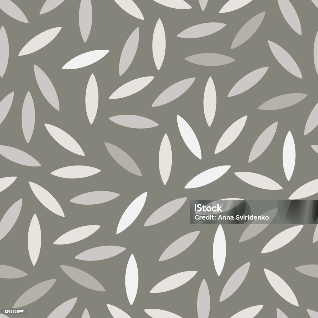 Simple Rice Pattern Simple Rice Grain On Light Background Seamless Pattern Stock ...