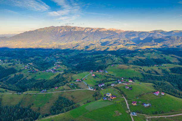 istock Aerial summer countryside landscape 1295836397