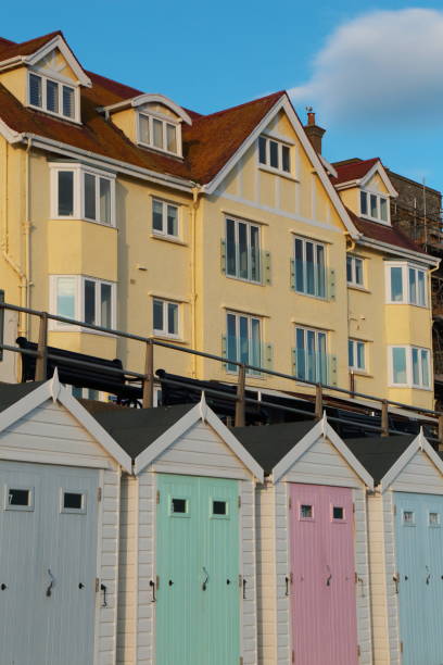 istock Colorful buildings in Lyme Regis, Dorset 1295839194