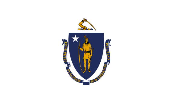 illustrations, cliparts, dessins animés et icônes de indicateur du massachusetts - massachusetts flag state insignia