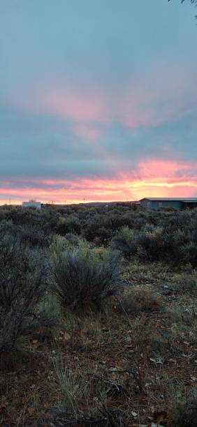 istock Pink pastel desert sunset 1295842260