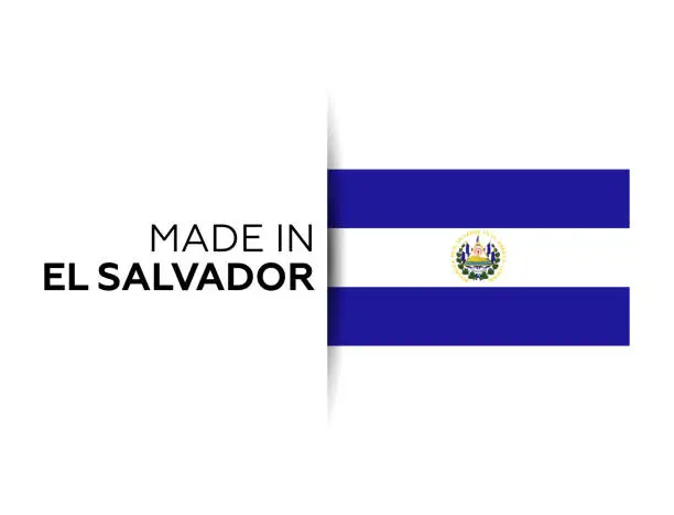 Vector illustration of Made in the El Salvador label, product emblem. White isolated background-01.jpg