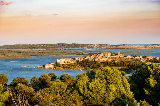 The seety Small village in the Narbonne Natural Park narbonne stock pictures, royalty-free photos & images