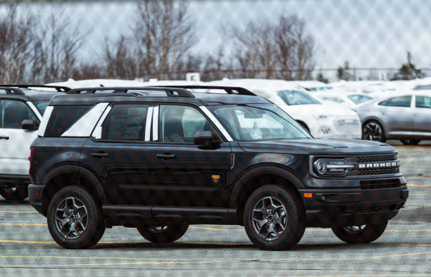 ford bronco sport 2021 - editorial sports utility vehicle car jeep stock-fotos und bilder