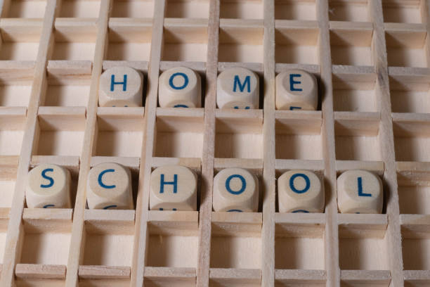 istock Wooden Letters Words Home School 1295865550
