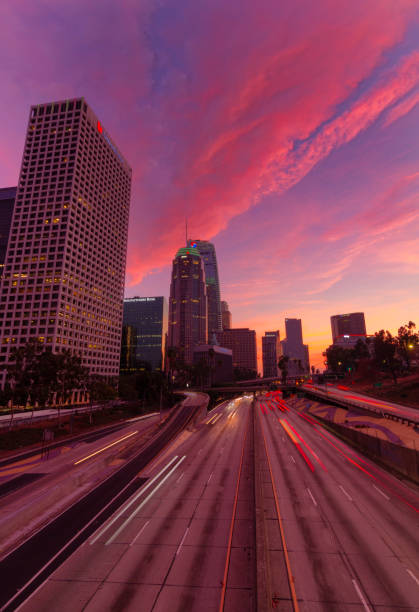 istock Sunset over Los Angeles 1295871220