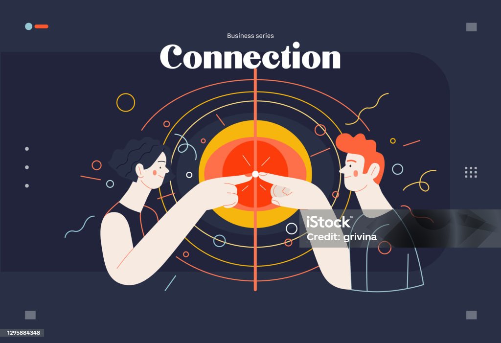 Topic Connection Business Topics Connections Web Template Stock Illustration - Download ...