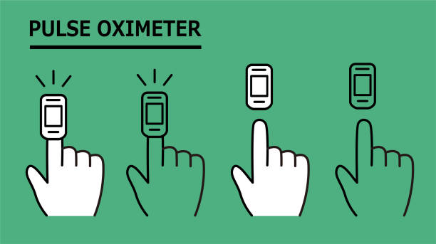 Vector illustration of pulse oximeter. Vector illustration of pulse oximeter. pulse oxymeter stock illustrations