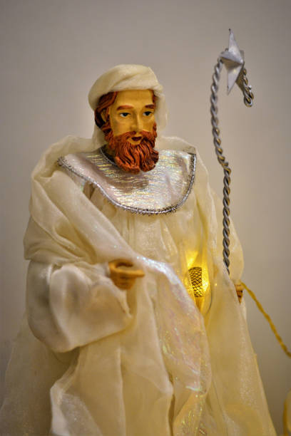 istock Puppet depicting Joseph in Christmas nativity scene 1295894003