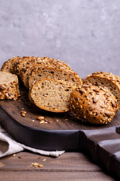 istock Slices of wholegrain bread 1295894923