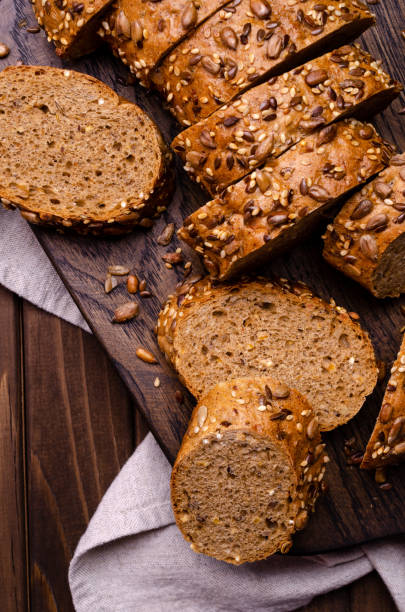istock Slices of wholegrain bread 1295894946