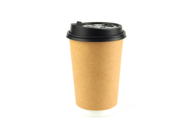 istock cardboard cup with cap takes away for coffee or tea isolated on a white background. 1295896723