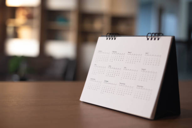istock Calendar Event Planner is busy.calendar,clock to set timetable organize schedule,planning for business meeting or travel planning concept. 1295906376