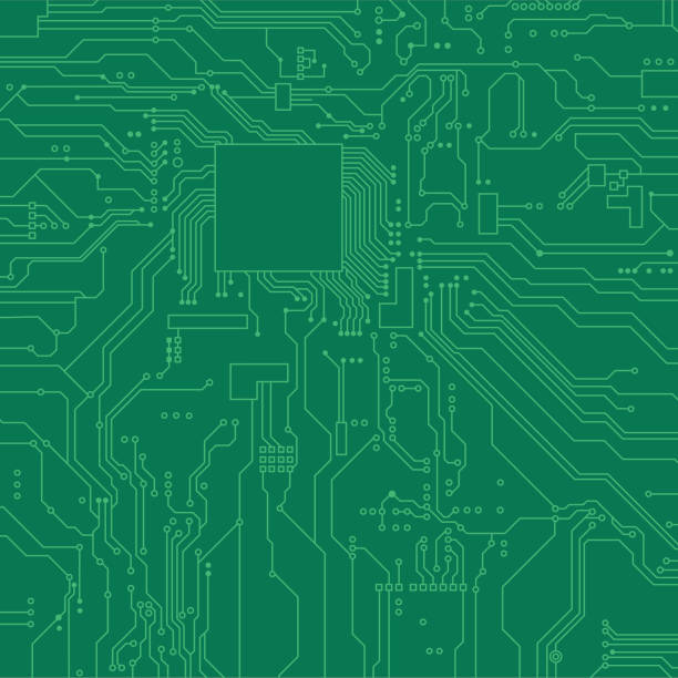 Circuit board background. Vector electronic background. Green circuit. Circuit board background. Vector electronic background. Green circuit. circuit board stock illustrations
