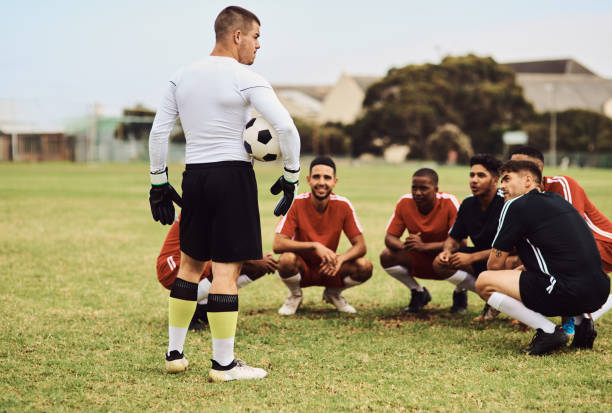 istock Giving the strikers some good advice 1295917091