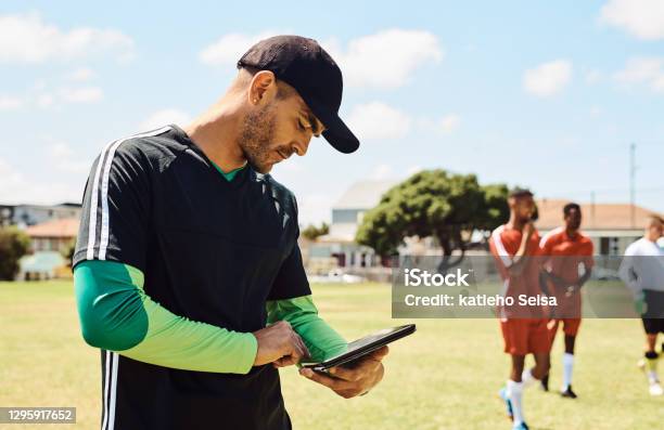 My Team Is Doing Very Good Stock Photo - Download Image Now - Coach, Sport, Digital Tablet