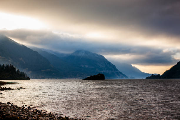 istock Sunset Over The Columbia River Gorge 1295920119