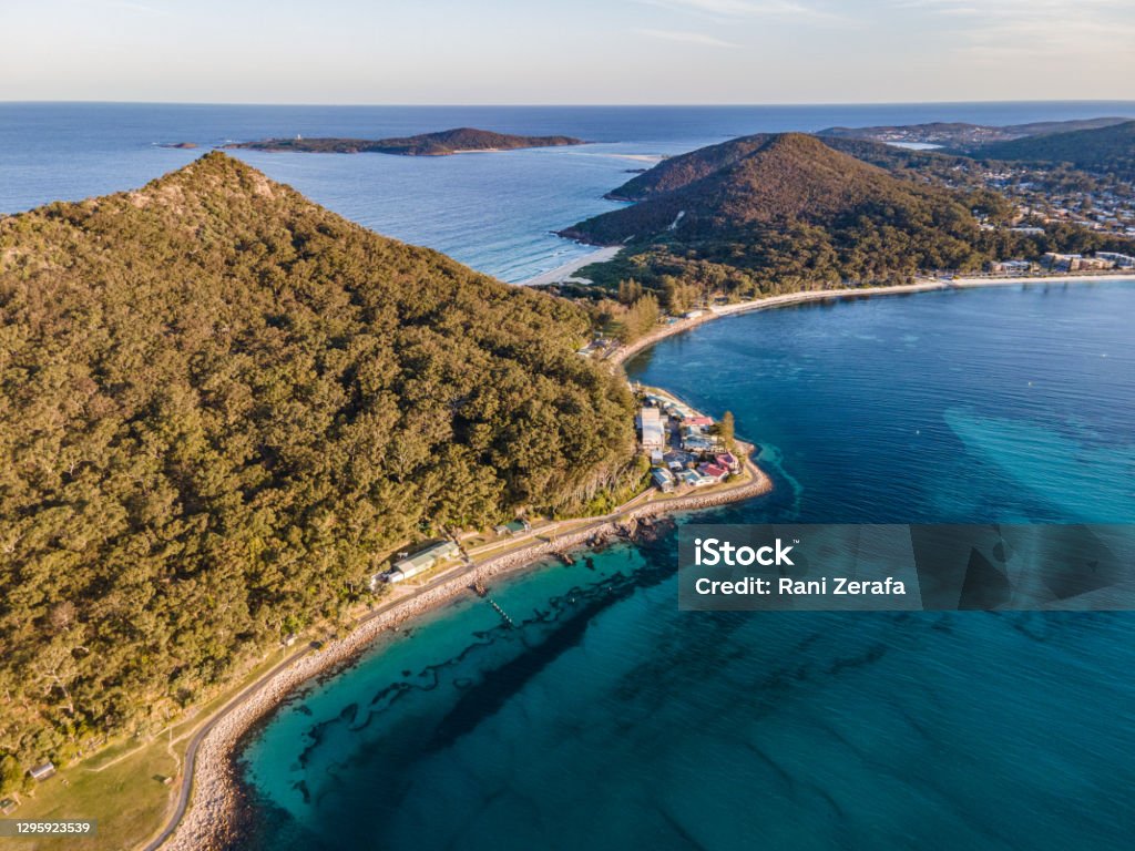 Aerial View Of Zenith Beach Zenith Beach
Beach in Shoal Bay, New South Wales Australia Stock Photo