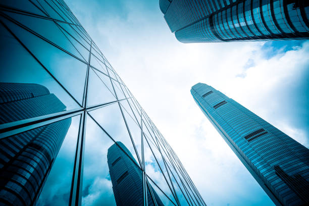 istock Hong Kong Commercial Building Close Up 1295925825