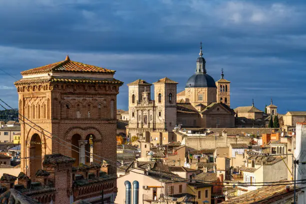 Photo of Toledo, Spain. View of the old city from the Royal Palace Alcazar