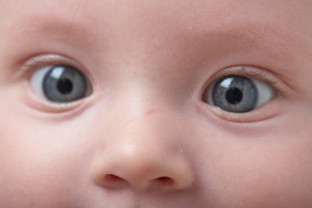 istock cute little baby playing with hands and smiling 1295932527