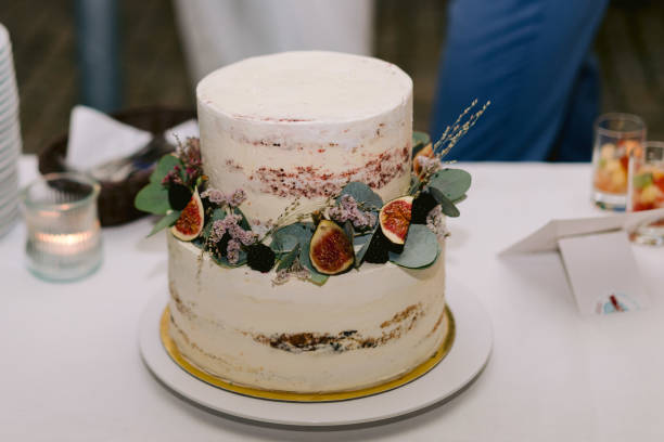 2-poziomowy tort weselny - cake tier zdjęcia i obrazy z banku zdjęć