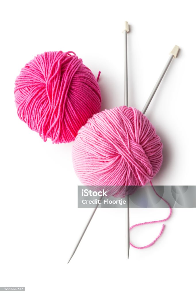 Textile: Balls of Wool and Knitting Needles Isolated on White Background Balls of Wool and Knitting Needles Isolated on White Background. More knitting photos can be found in my portfolio! Please have a look. Knitting Stock Photo