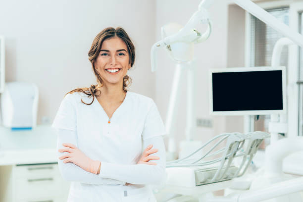 istock Portrait of dentist 1295949904