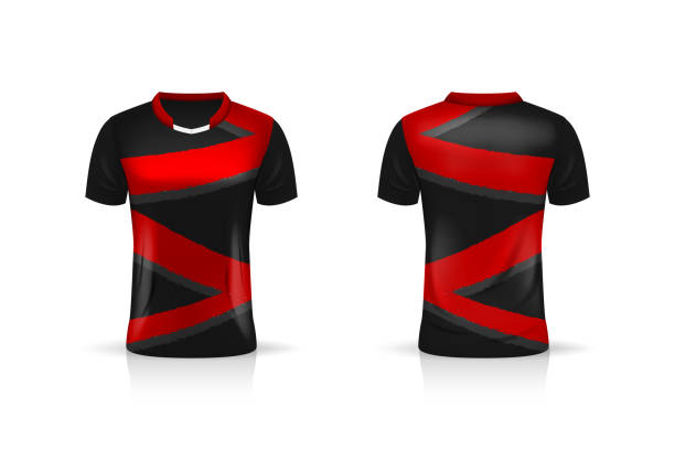 istock Specification Soccer Sport mockup , Esports Gaming T Shirt Jersey template. mock up uniform . Vector Illustration design 1295956496