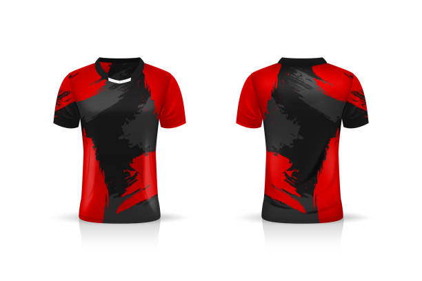 istock Specification Soccer Sport mockup , Esports Gaming T Shirt Jersey template. mock up uniform . Vector Illustration design 1295956705