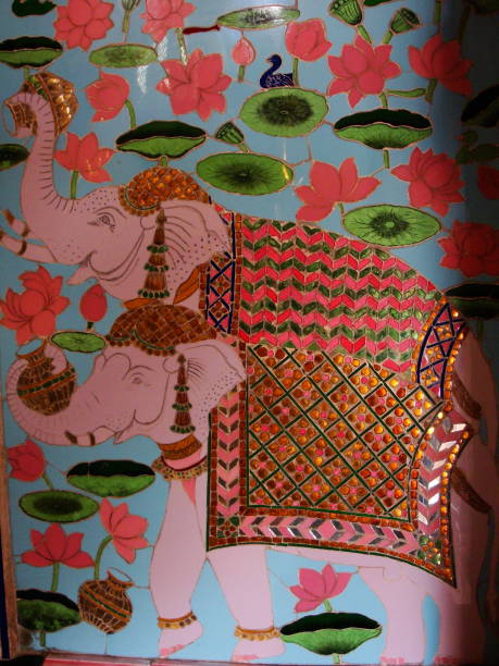 istock symbol of an elephant in India 1295958496