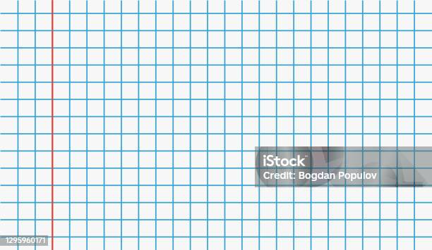Square Notebook Vector Background Paper Sheet Squared Background Pattern With Paper Page In Square ...