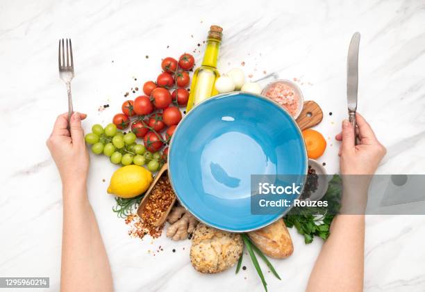 Healty Eating Stock Photo - Download Image Now - Food, Vegetable, Bowl