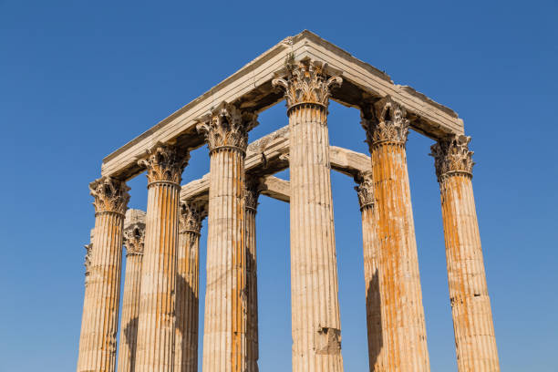 Temple of Olympian Zeus, Athens, Greece. It is a famous tourist attraction of Athens