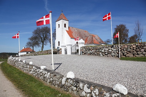 Vistoft church in Denmark during confirmation