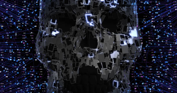 istock Internet Controlling Our Life. Smartphones And Tablets Forming Skull Shape 1295964792