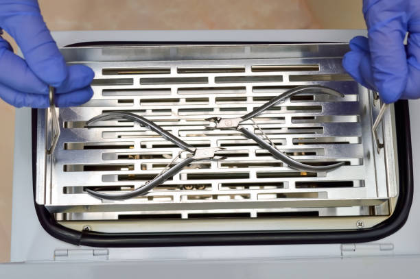 istock top view of preparing manicure forceps for steam sterilization 1295964833