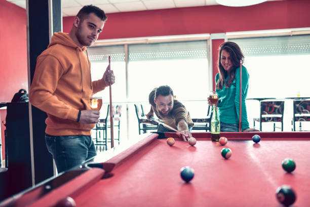 istock Fun Snooker Match By Happy Friends 1295966167