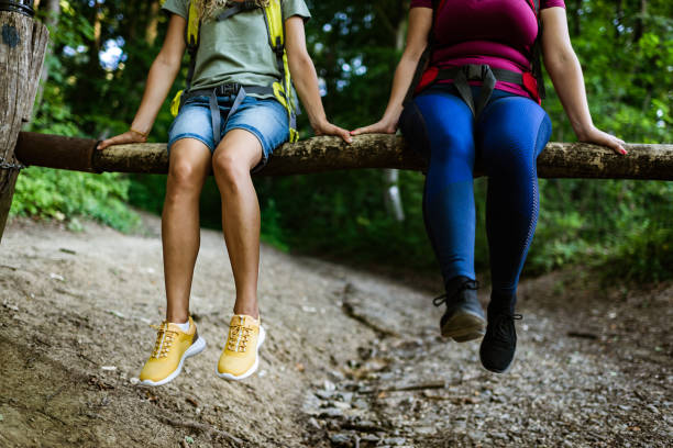 istock Friends relaxing at the mountain 1295966444