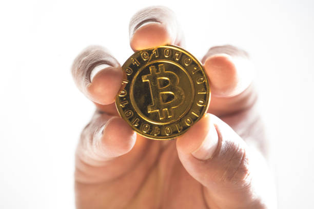 istock golden bitcoin coin representing the electronic currency 1295966616