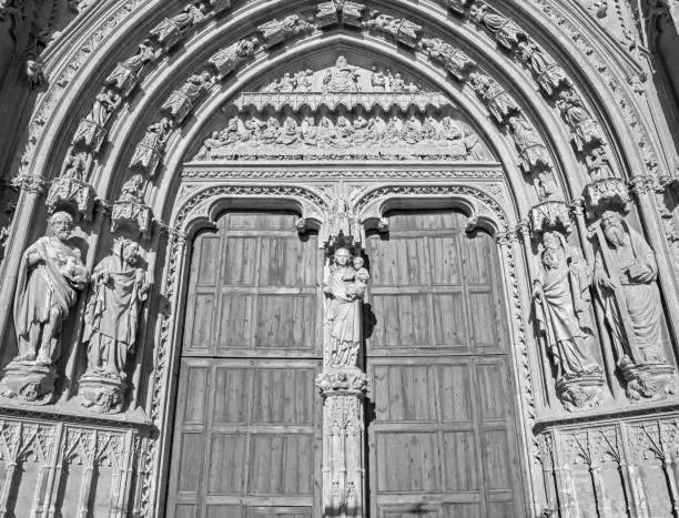 Photo of Palma de Mallorca - The south portal of cathedral La Seu