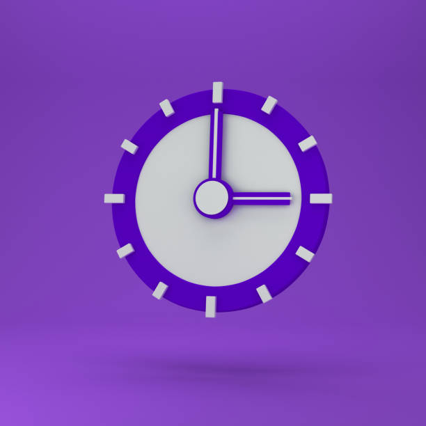 istock 3d concept of time. Analog clock on pastel blue background, modern minimal style for banner, flyer, poster or web site. 3d rendering 1295968178