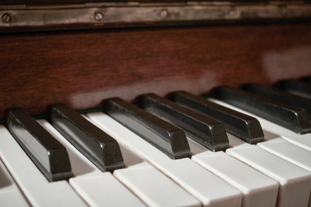 istock keyboard of a piano. Musical scale. Keys 1295969779