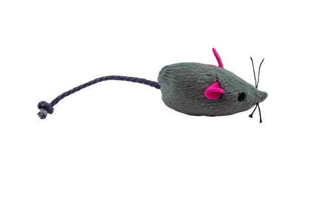 istock Toy mouse for cat isolated on white background 1295970002