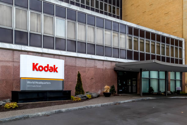 здание всемирной штаб-квартиры kodak в рочестере, штат нью-джерси, сша . - eastman kodak company фотографии стоковые фото и изображения
