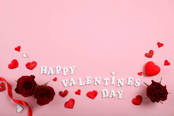 istock beautiful valentine's day background on colored background with place for text 1295977822