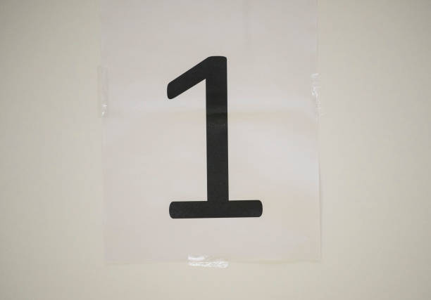istock the number one, an arabic numeral 1295977904
