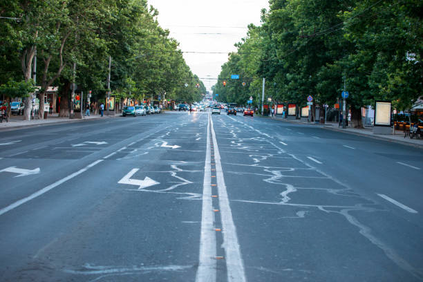 istock asphalt road in the city 1295979735