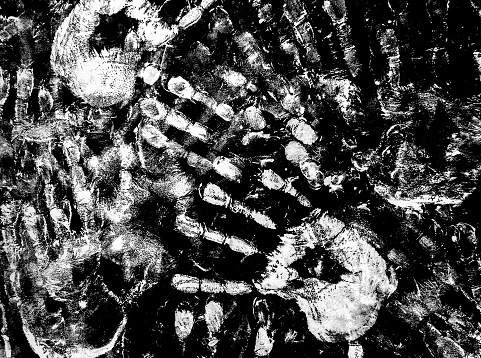Handprint smudges surface imperfection texture. Ideal for 3d texture as roughness or bump map to add surface imperfection realism.